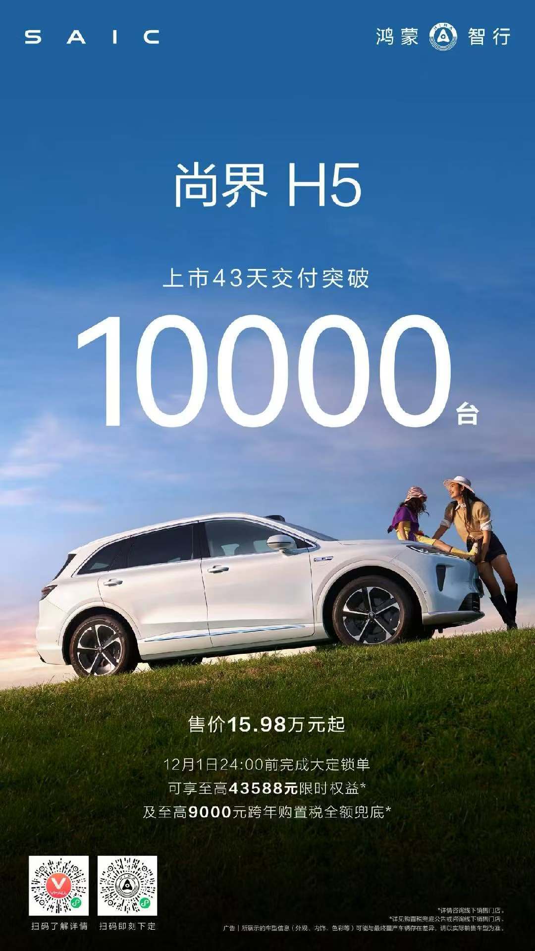 尚界H5交付破10000台其它车不好说，尚界H5走得好是意料之中的事儿，毕