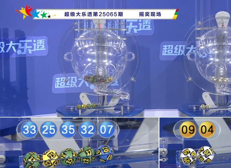 大乐透25065期开奖结果！7.25.32.33.35+4/9