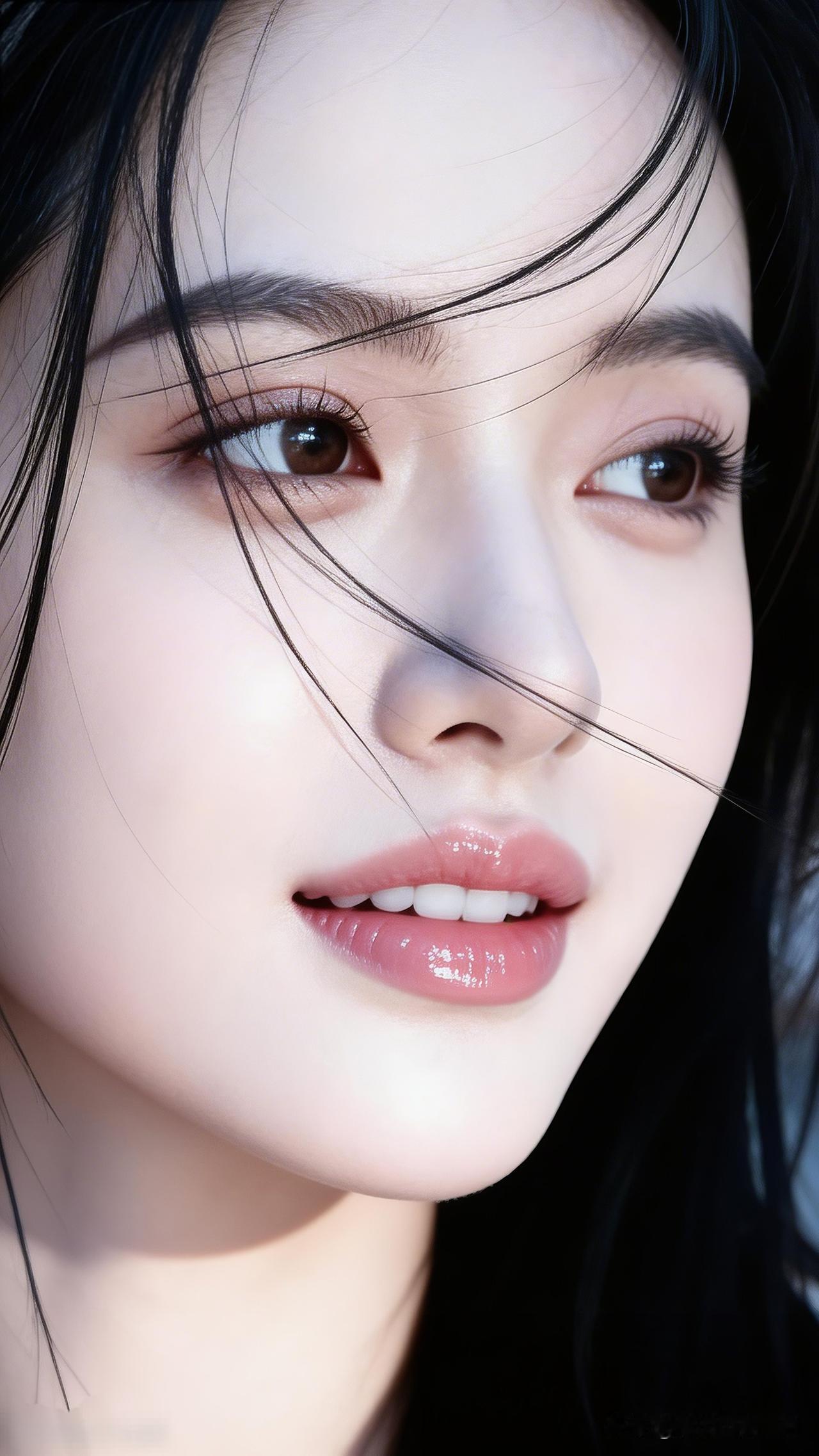 温柔眼眸，自然妆容，尽显清新自然美。什么样的穿搭可以成为气质女神?