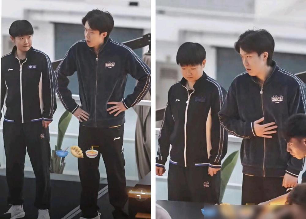 在成都合影不挨着，到了香港人家按住先给莎头来个合影！说白了，就是王楚钦和孙颖