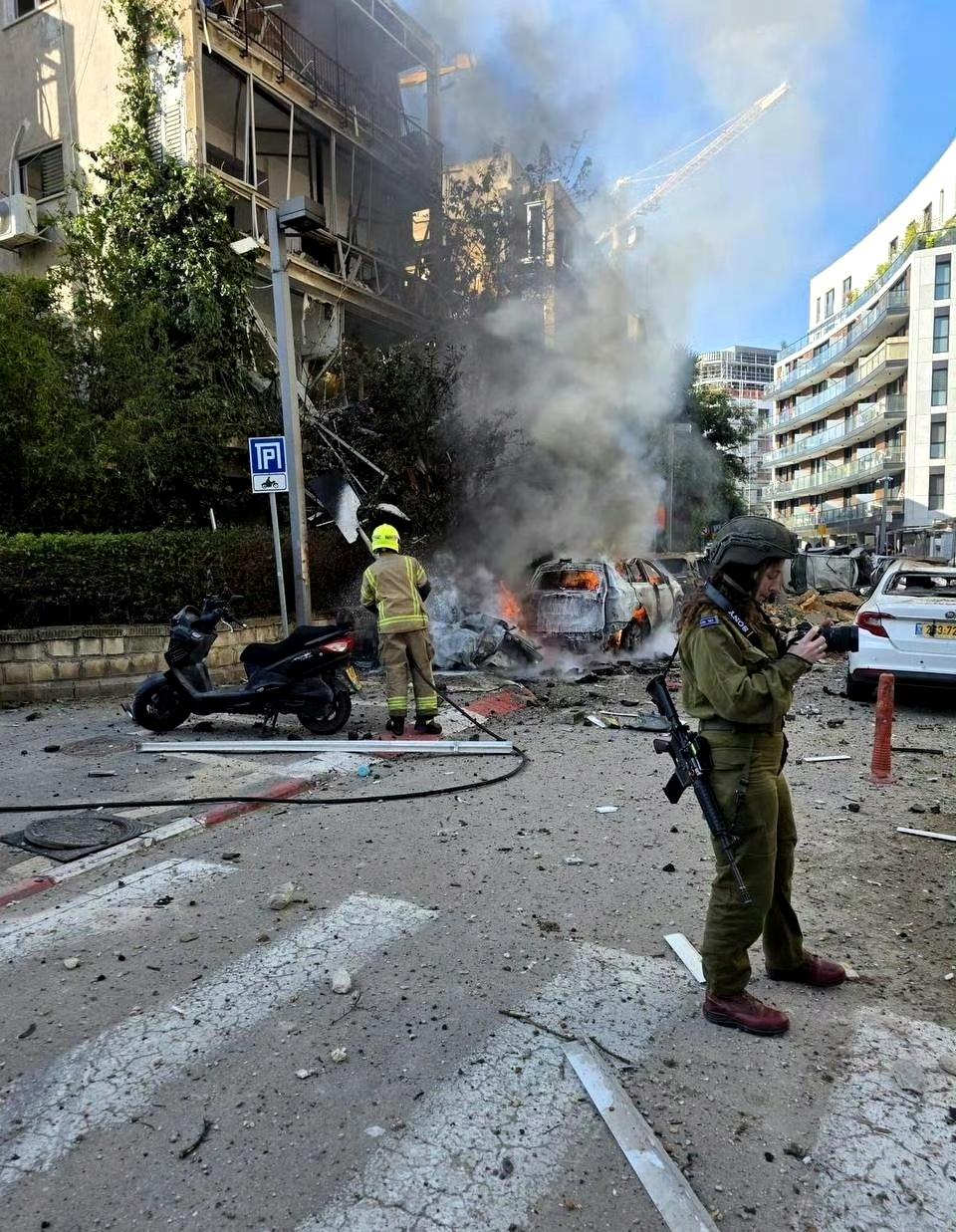 特拉维夫街道上的情况​​​