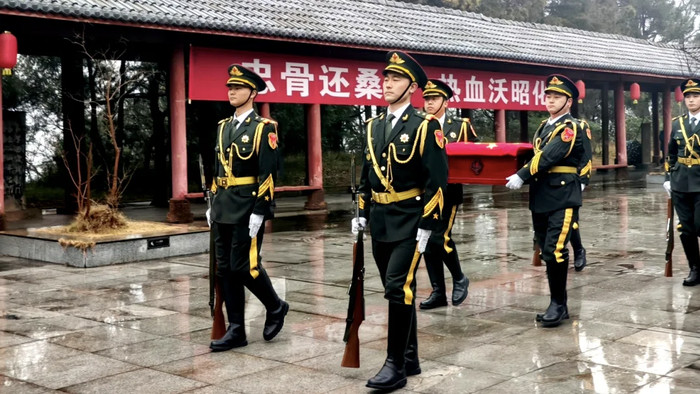 英魂归乡！抗战烈士朱宪怀安葬仪式在四川广元举行，牺牲时年仅27岁