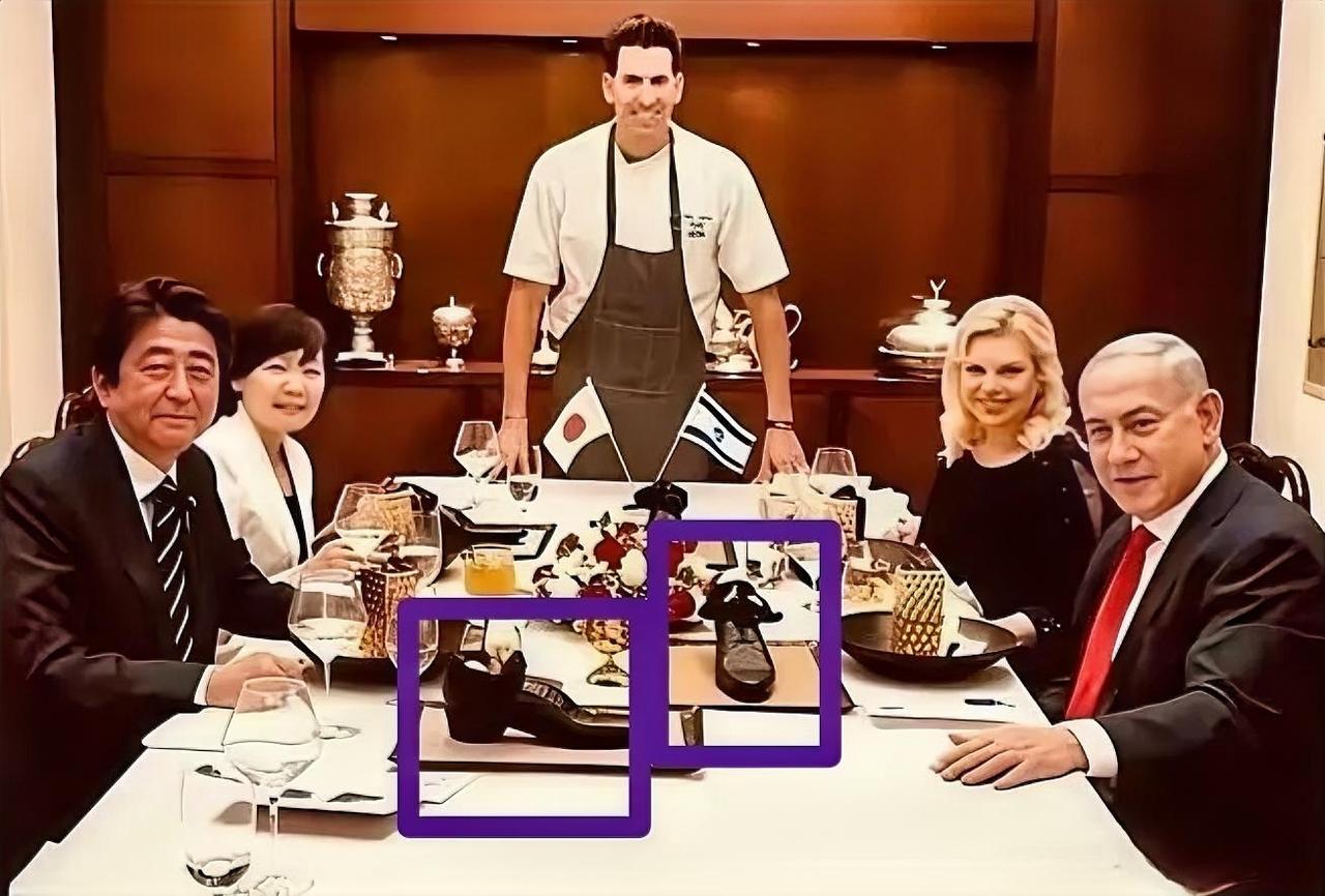 见过奇葩，还真没见过如此奇葩！餐桌上摆满了鞋，鞋里还放着甜点，就问甜不甜？这