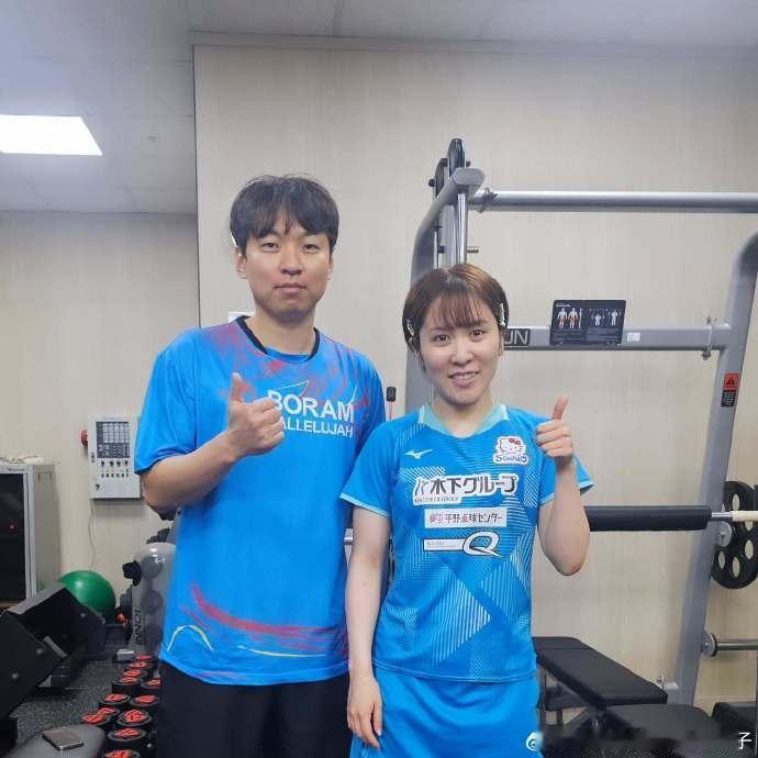 平野美宇去韩国训练了，备战中国大满贯赛。在日本打完T联赛，平野美宇就去韩国训练