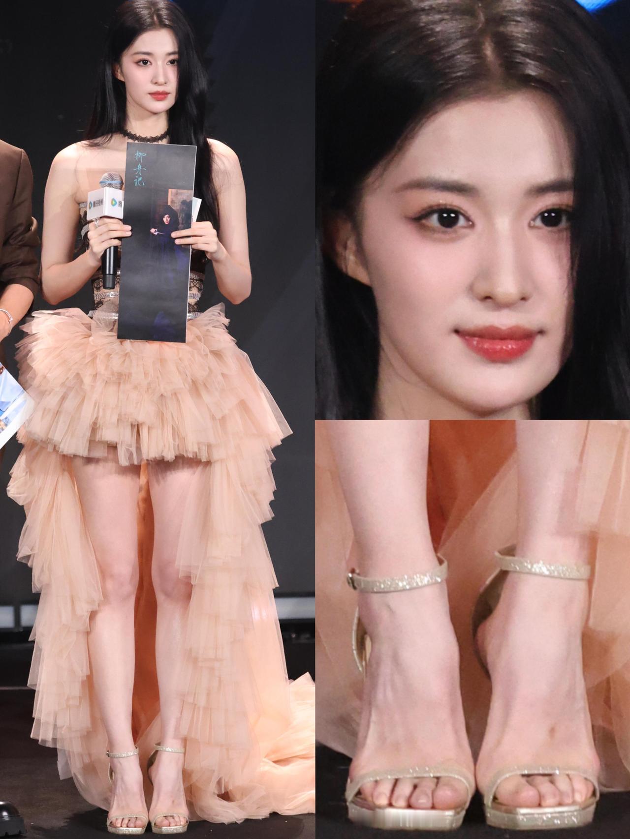 王楚然172cm的身高配上一双会说话的桃花眼王楚然这副“古典美人”的配置一