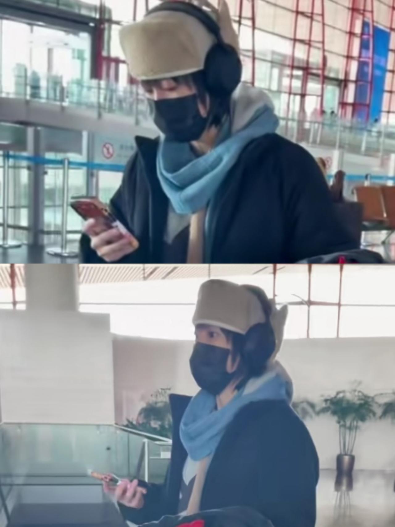 被窦靖童的雷锋帽吸引住了……寒冷的冬天，像窦靖童这样戴上一顶雷锋帽，无论是走