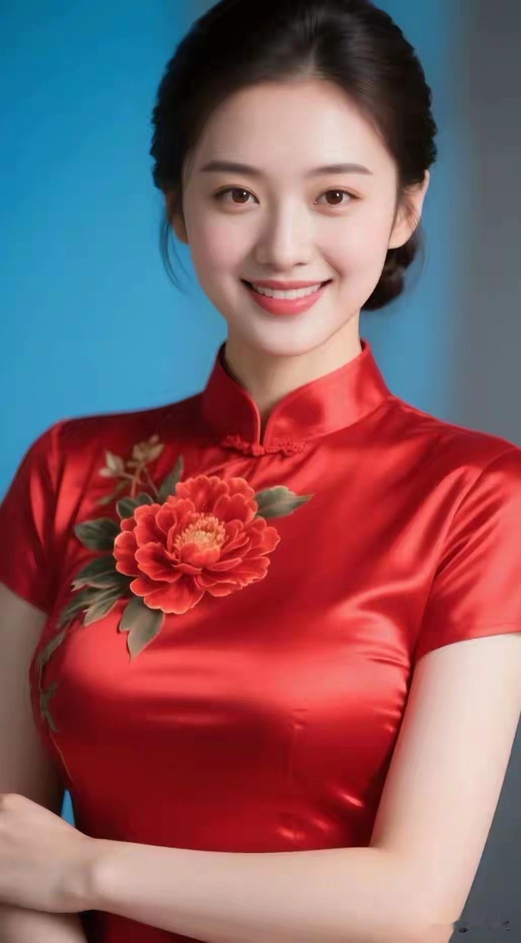 东方佳丽，旗袍美女。文化传承，国风古韵。端庄典雅，雍容华贵。千般风情，万