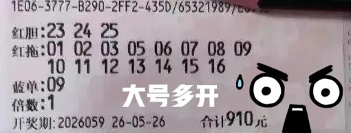 我真的无语！其实当期就看这一张票，就有中大奖的可能，终究还是错过了！三个大号胆码