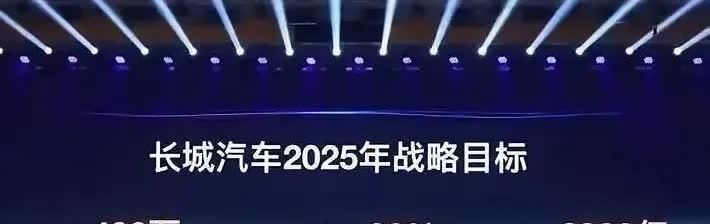 一季度完成27万！长城2025年目标销量400万台最近魏总挺火的，天天看