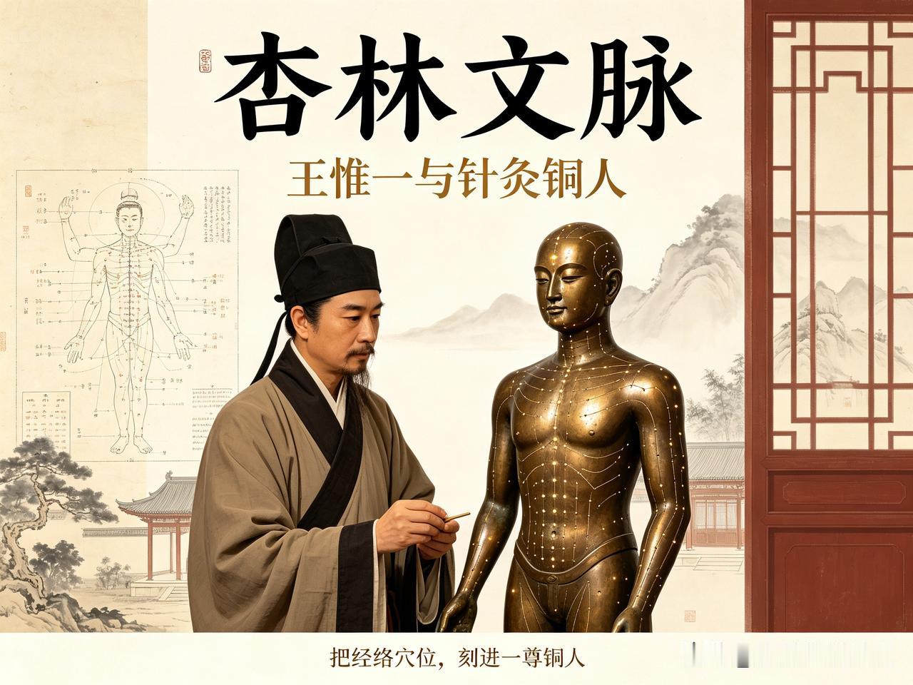 他用一尊铜人，重新定义了中医针灸教学中医针灸历史悠久，但穴位并不是一开始就
