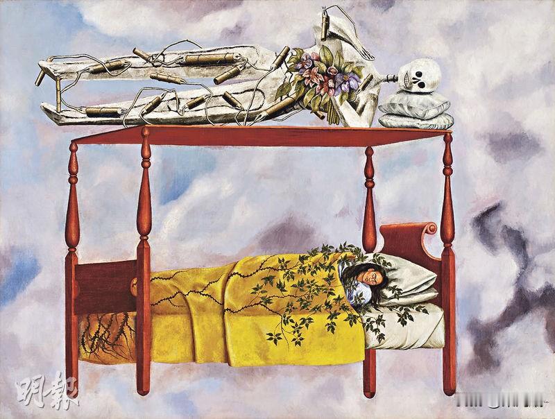 已故墨西哥画家弗里达·卡罗（FridaKahlo）1940年代的自画像代表作《