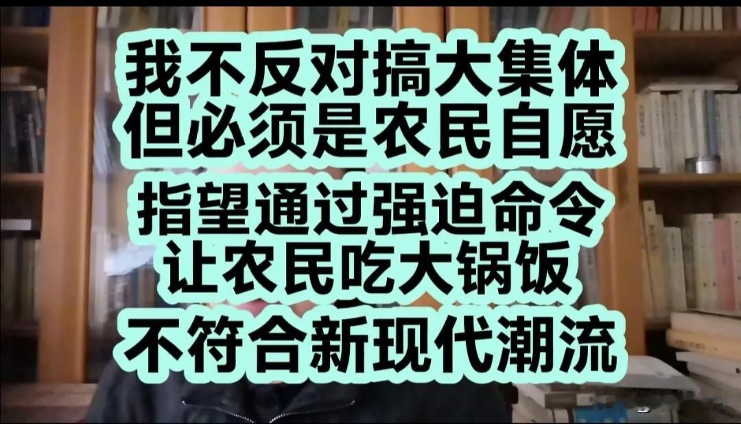 有人胡说八道:农民都支持大集体！有人怒斥:说这话的不是农民，而是每月领着几千上万