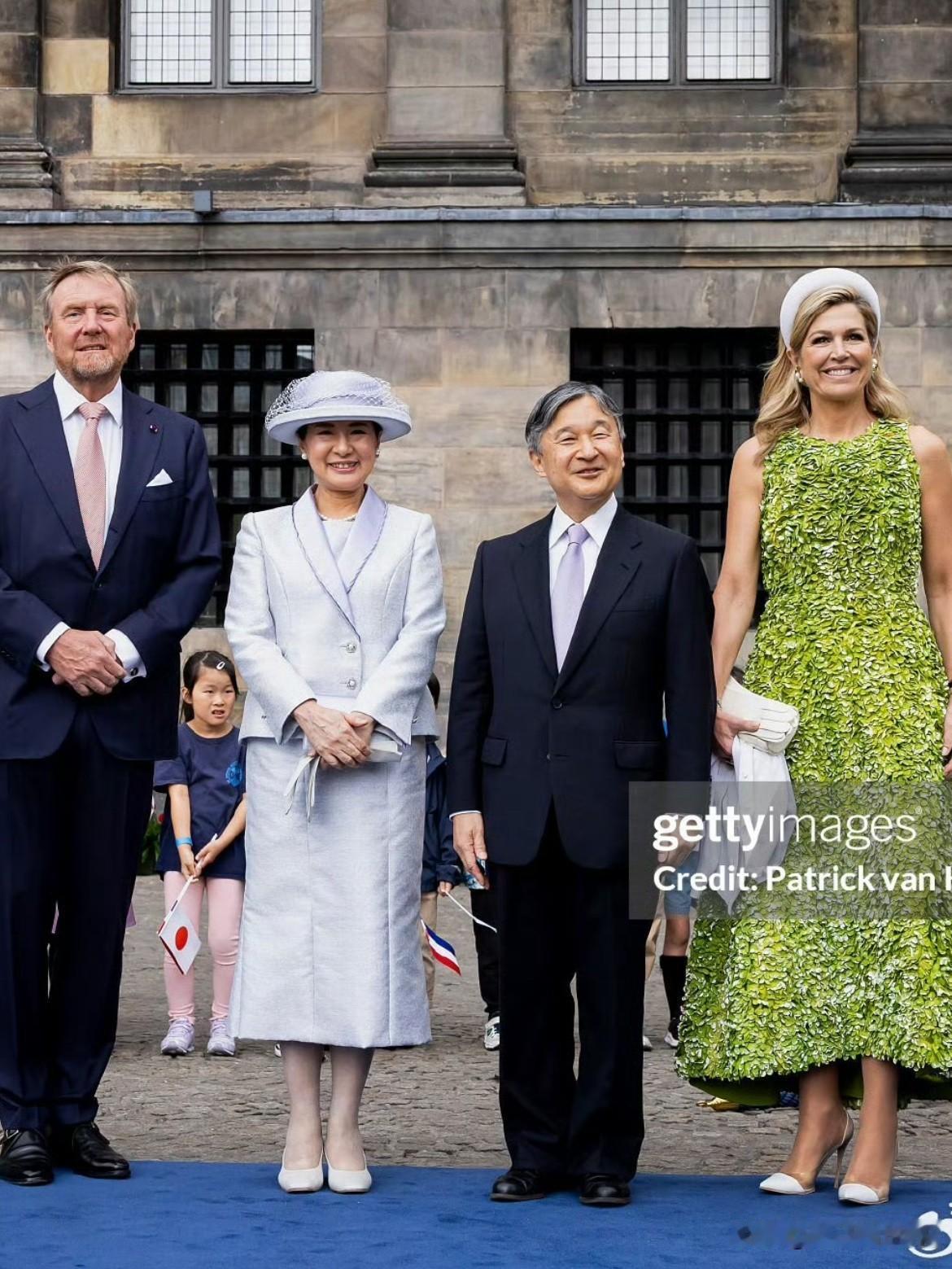 2026.6.17日本德仁天皇荷兰国事访问雅子皇后当日选用一身浅米白翻领西