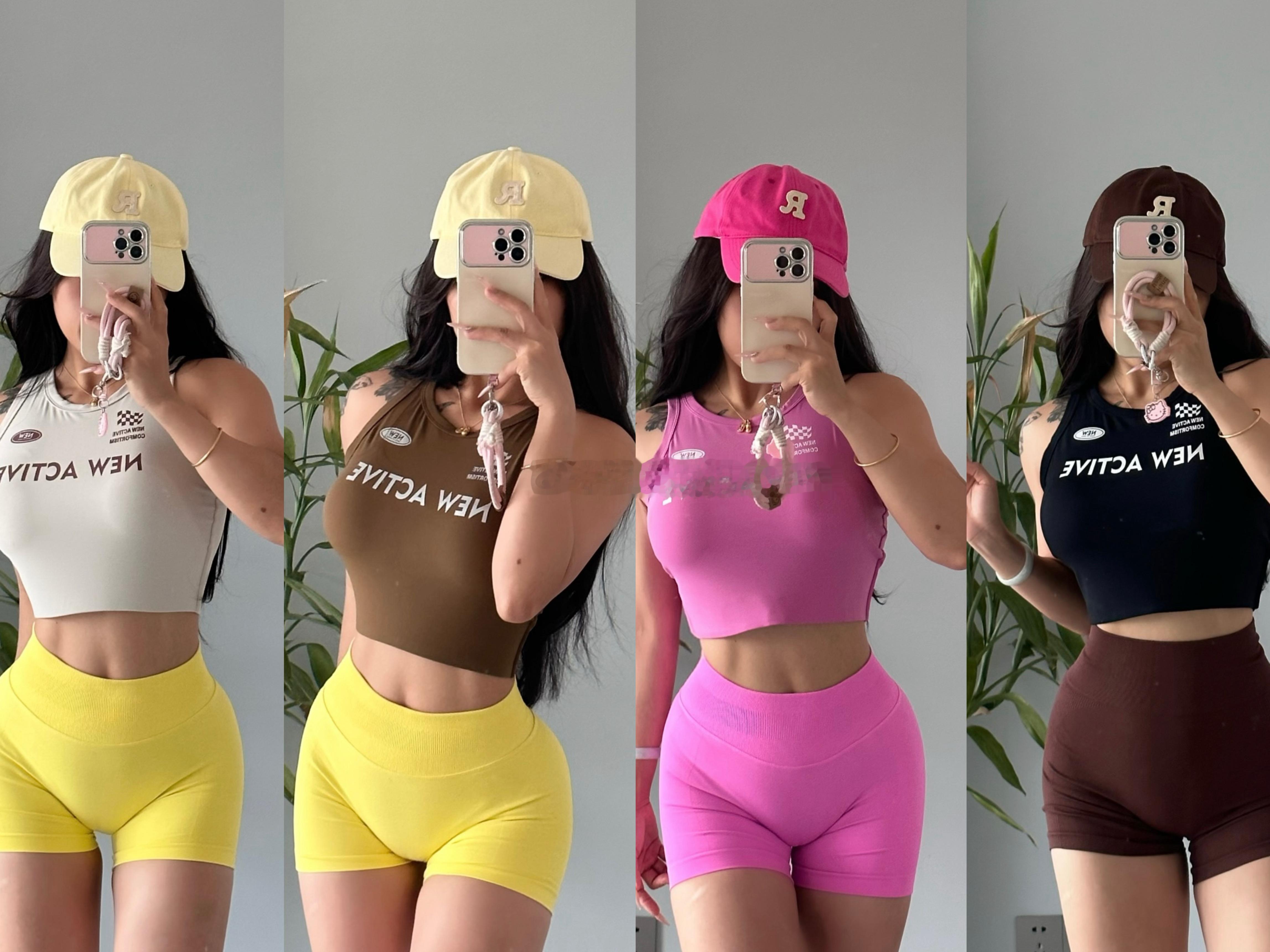 美式风健身穿搭衣服搭配健身打卡健身​​​
