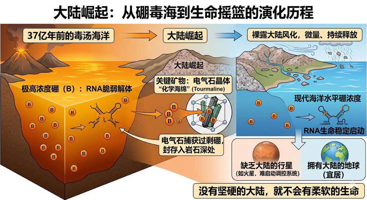 37亿年前的地球海洋是一锅毒汤。水里某种关键元素的浓度极高，足以扼杀任何试图萌芽