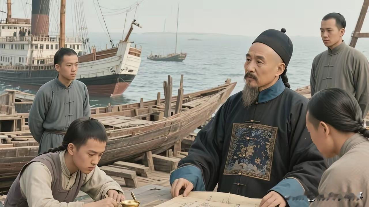 清末硬核匠人！16岁学徒造船不看图，沈葆桢力排众议送他出洋，终成海防脊梁1
