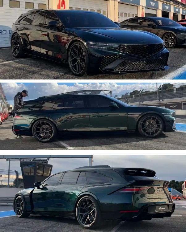 帅是真的帅啊捷尼赛思G90Wingback实车图曝光11月22日，捷尼赛思