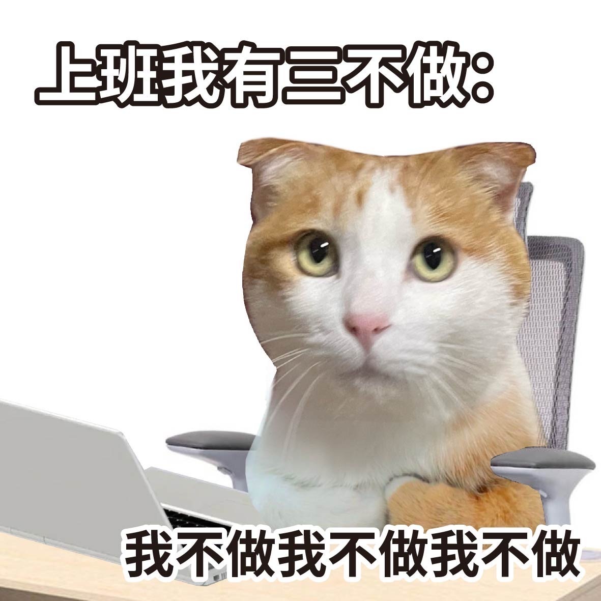 上班我有三不做：我不做我不做我不做​​​