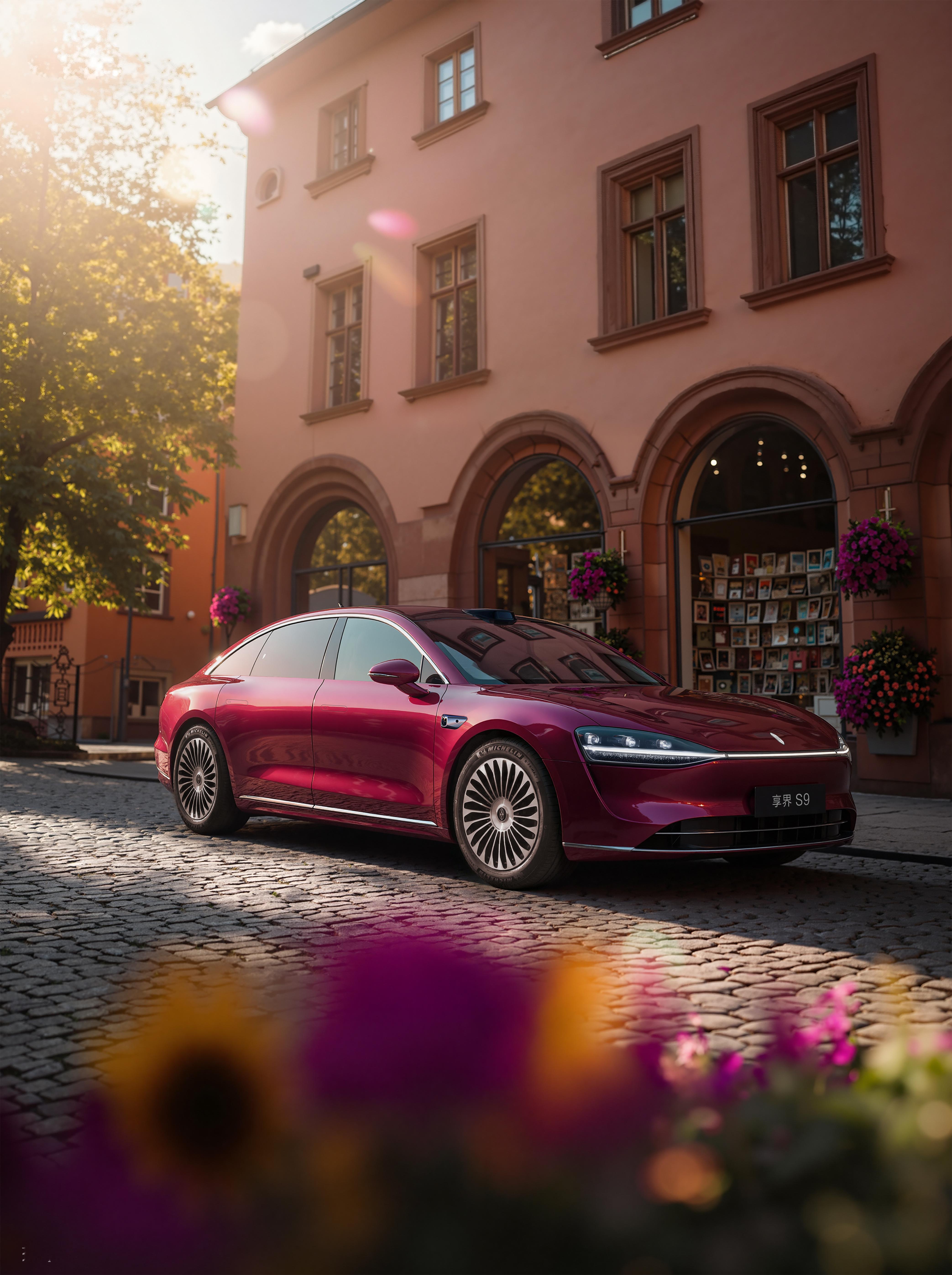 以新款享界S9做了一组AI图，我眼里鸿蒙家族最漂亮的车。尝试近10种AI工具，各
