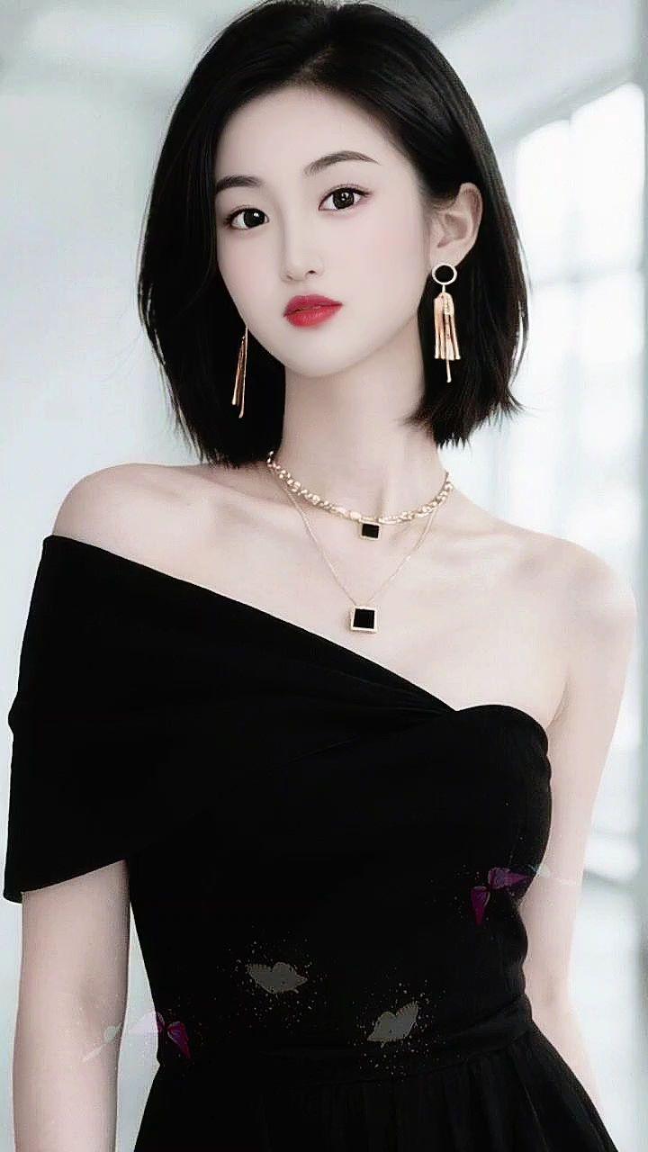 美出高级感惊艳赫本小黑裙黑裙魅力御姐
