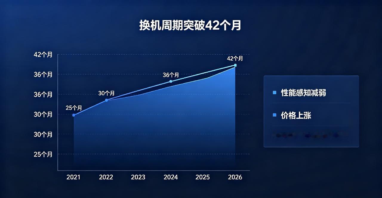 换机拉长到42个月！手机快消时代，是不是到头了？现在大家换手机越来越佛系了。最