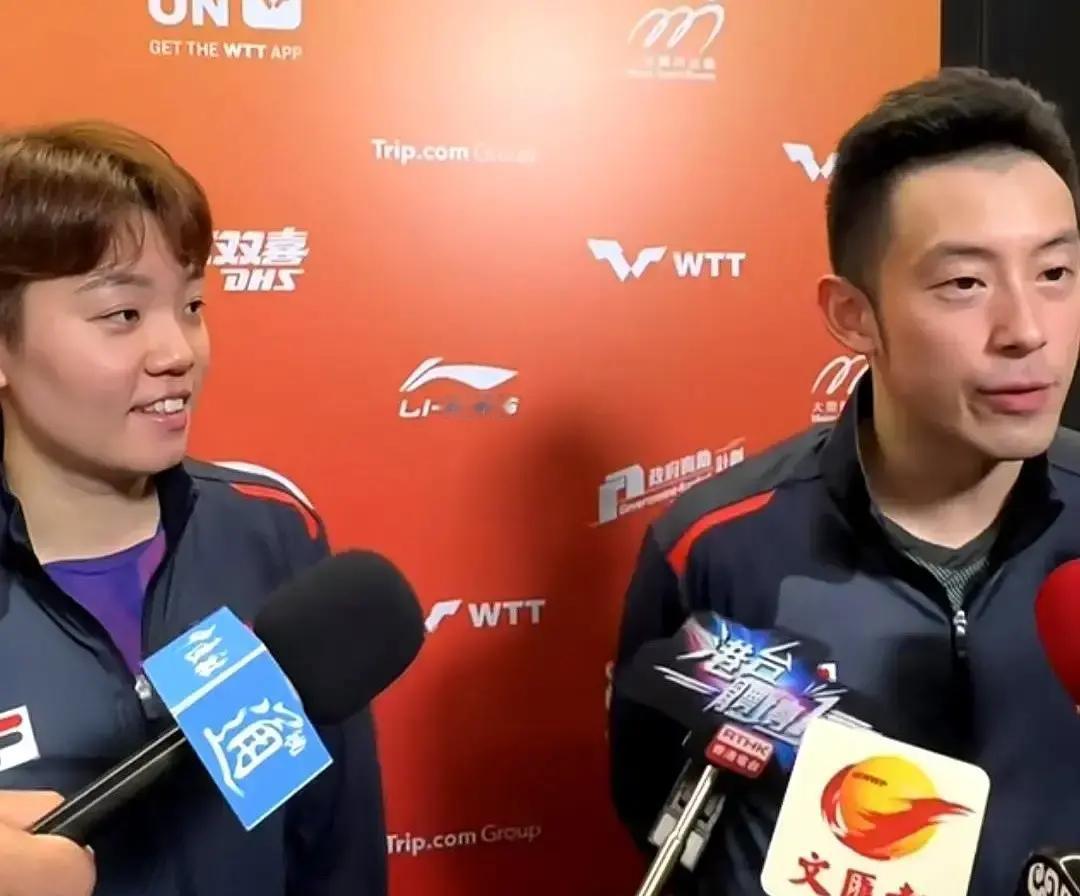 赛场上最安静的男选手，配了个话最密的女搭档。你发现没有？杜凯琹在采访区调侃十