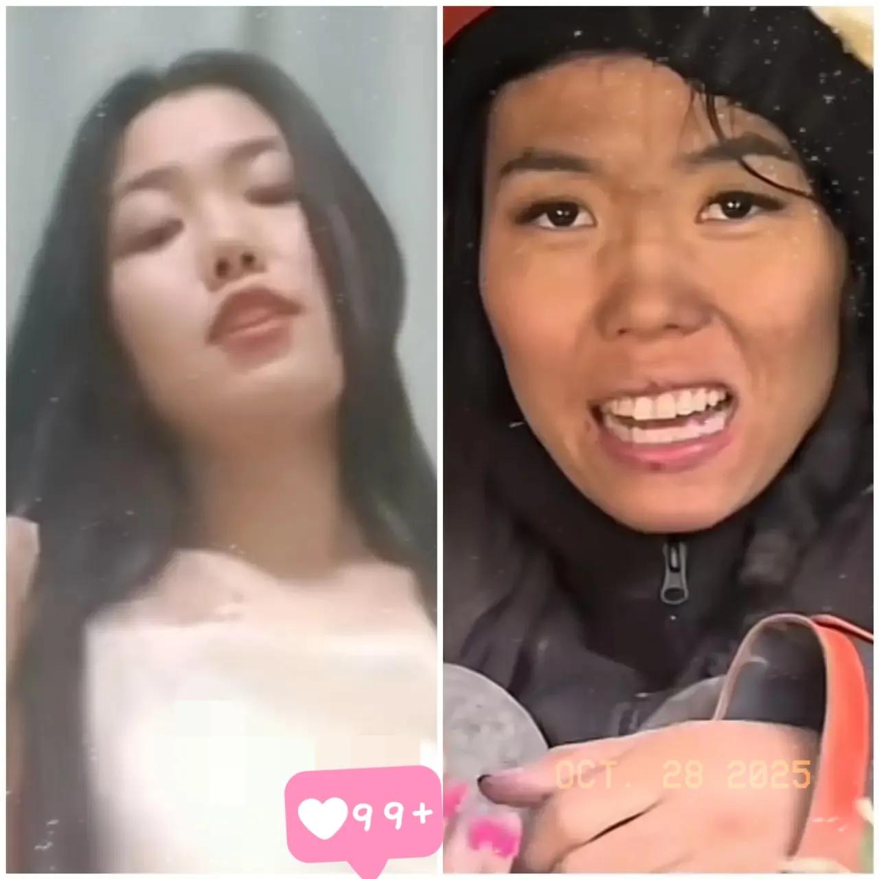 荒野求生冷美人这回高兴了不是睫毛没掉也不是从开始到现在瘦了十多斤了，而是实打