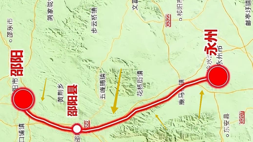邵永高铁:湘中南下，湖南邵阳到永州，这段100公里的高铁，为啥让广西广东都捏把汗