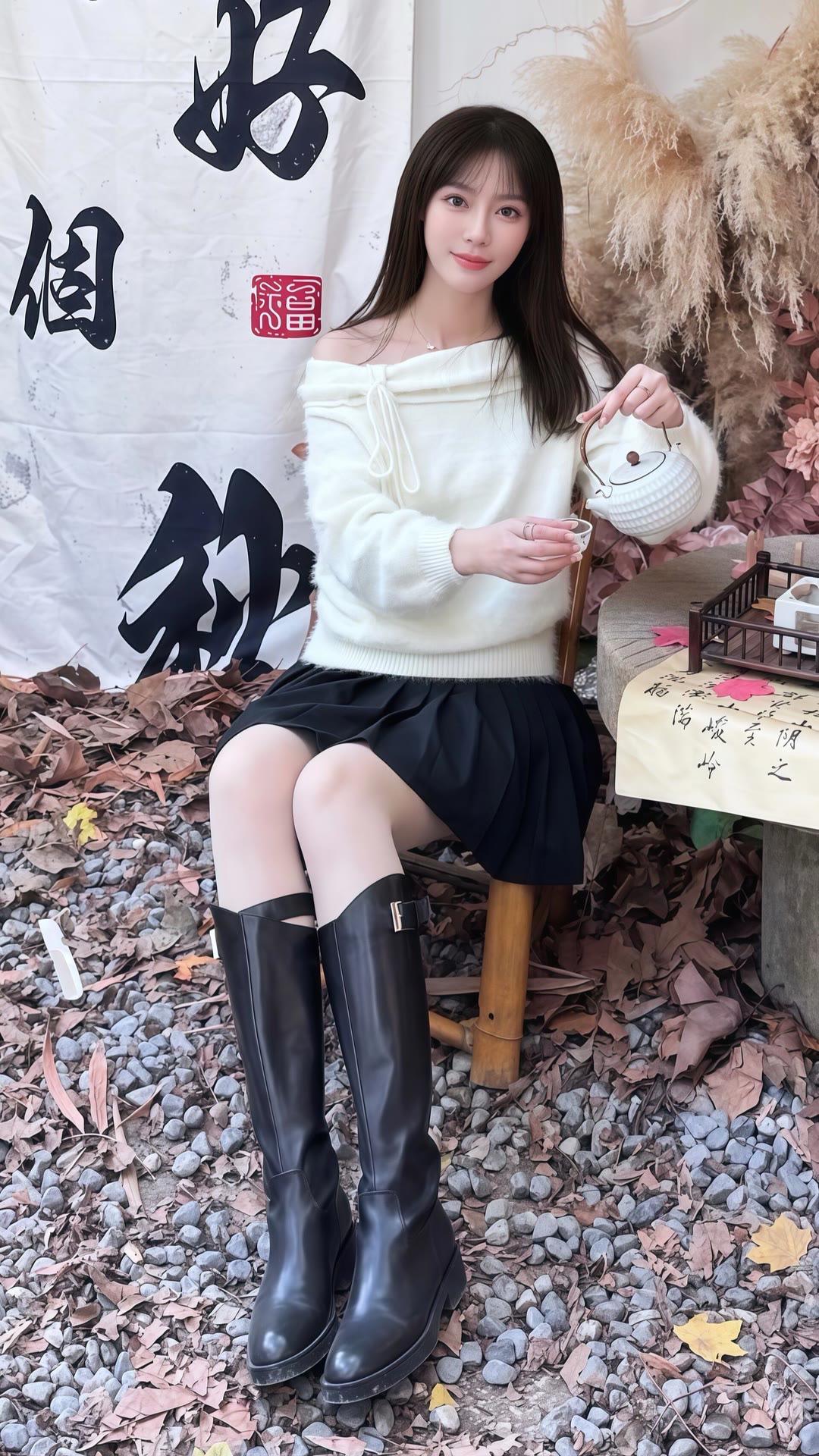 清纯甜美气质穿搭摄影约拍