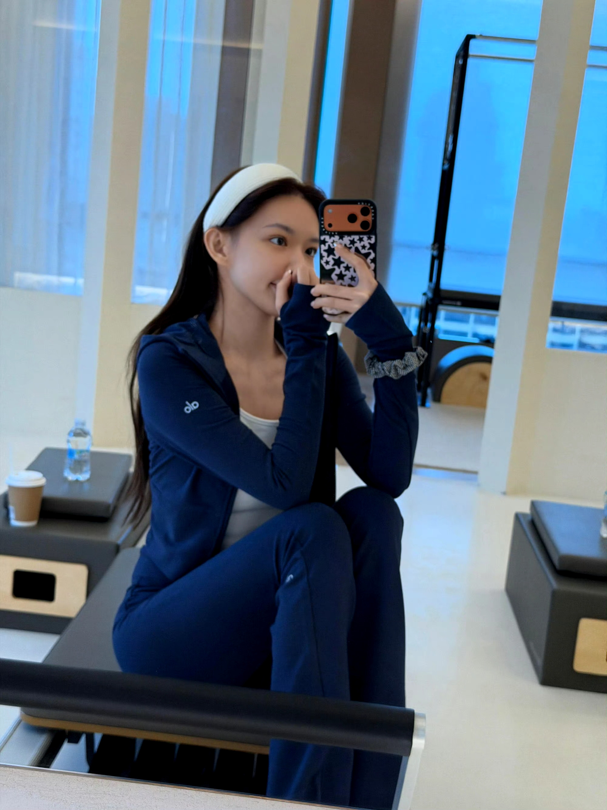 程潇我想象中在健身房的样子！好身材就这样完美的展现出来