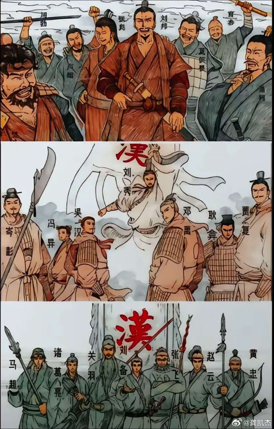 假如汉朝的这三支阵容在同一时期争雄，你们觉得哪家能笑到最后？