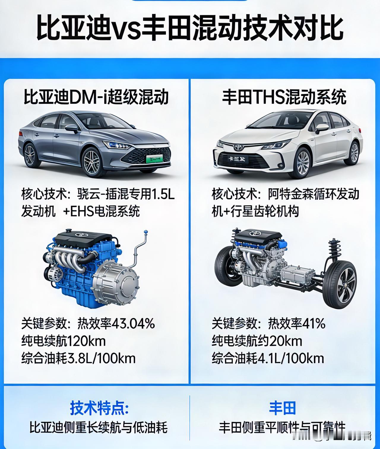 比亚迪和丰田混动哪个更好?没有绝对更好，只有更适合！最近总被问：比亚迪混动和丰