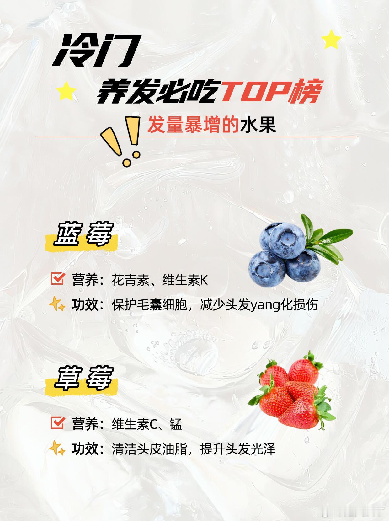 发量暴增的16种水果朋友们是不是总在为脱发烦恼？看着大把掉落的头发超心疼