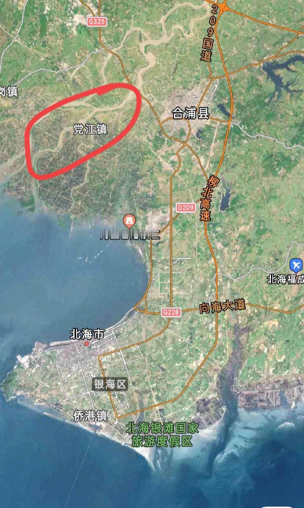 北海是一座很反常的城市，为什么这么讲？今天无聊翻看地图的时候发现，广西北海的主