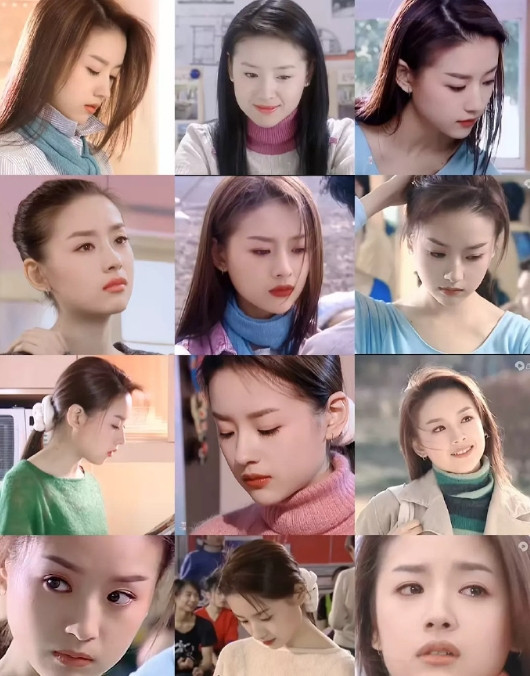 董洁年轻时的颜值，纯天然大美女！