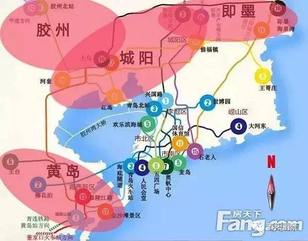 青岛规划16条地铁,城阳占7条!