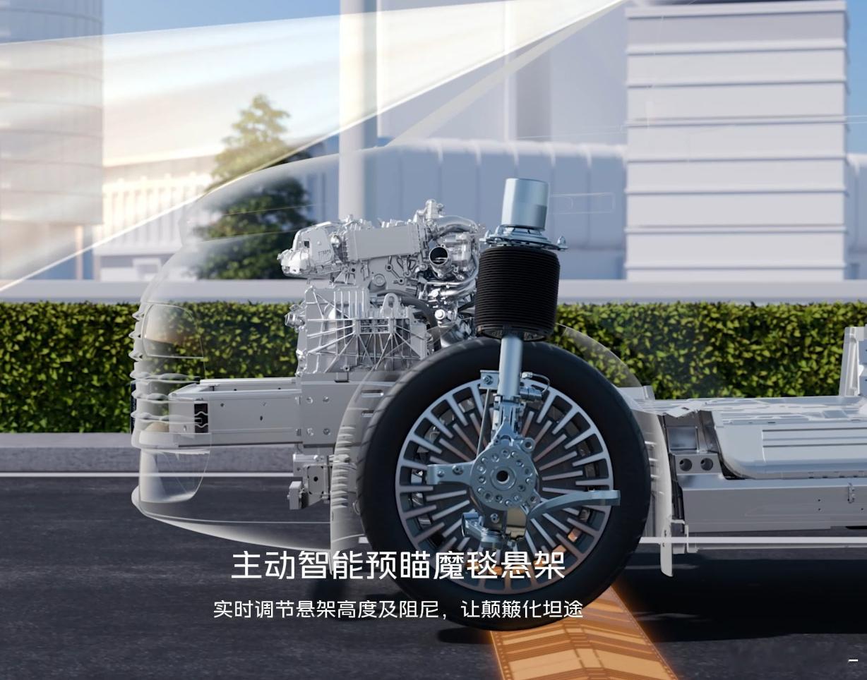 吉利银河V900采用了比较罕见的麦弗逊空簧方案，这个门派的其它车型主要集中在奔驰