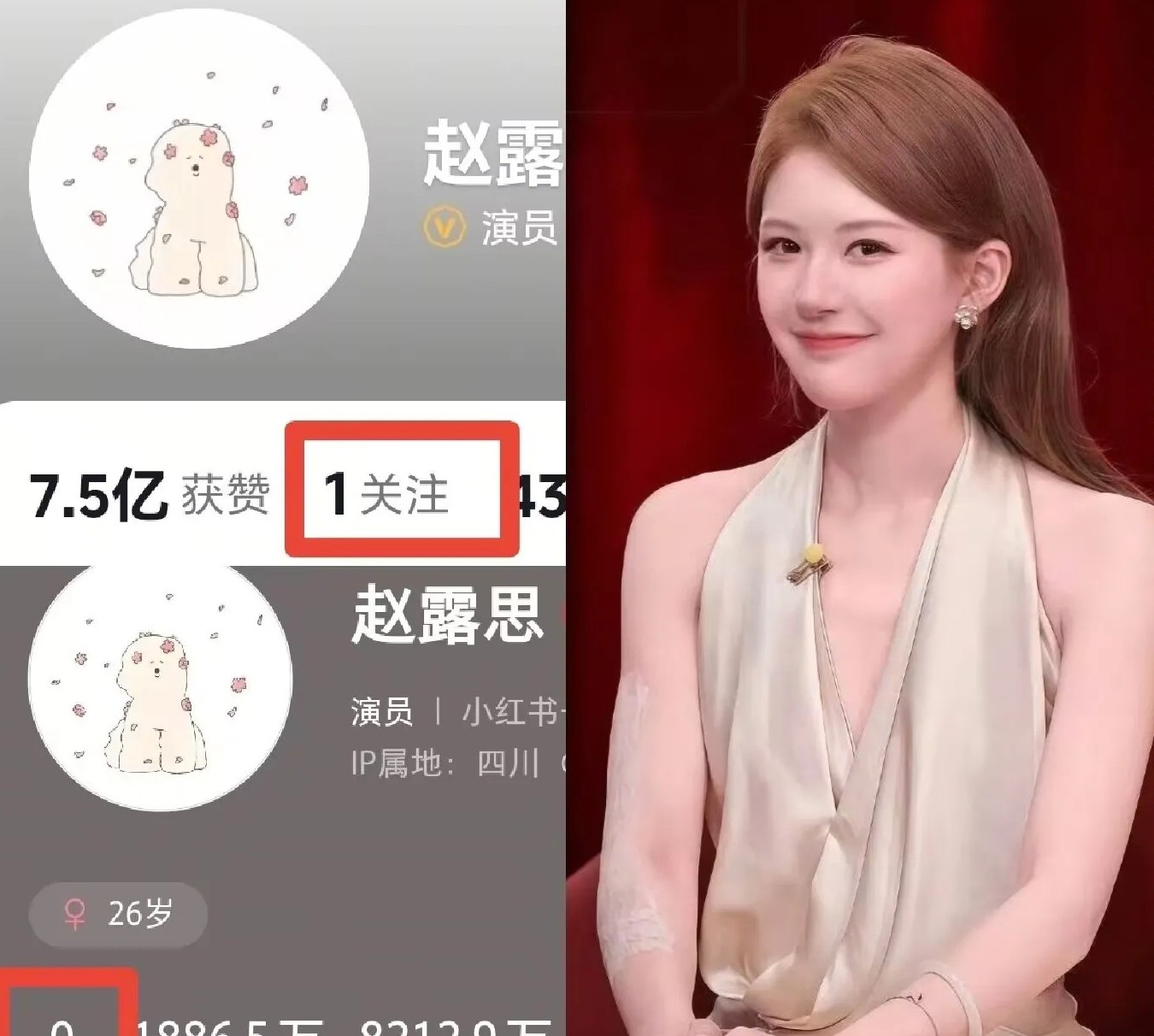 估计大家都没预料到吧！难怪赵露思今年3月取关了所有人原来根本不是为了炒作流量