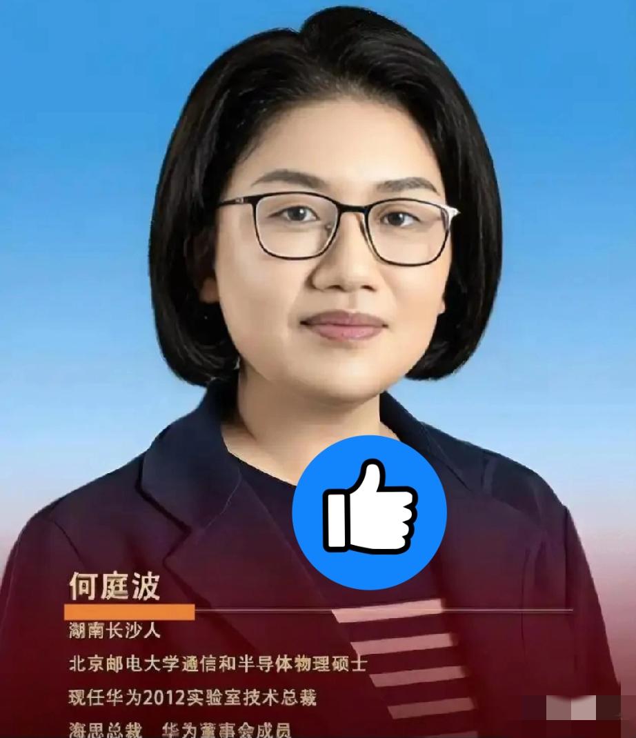 关键节点上，何庭波频频公开发声[赞]别总盯着任正非了，其实华为那个管芯片的女