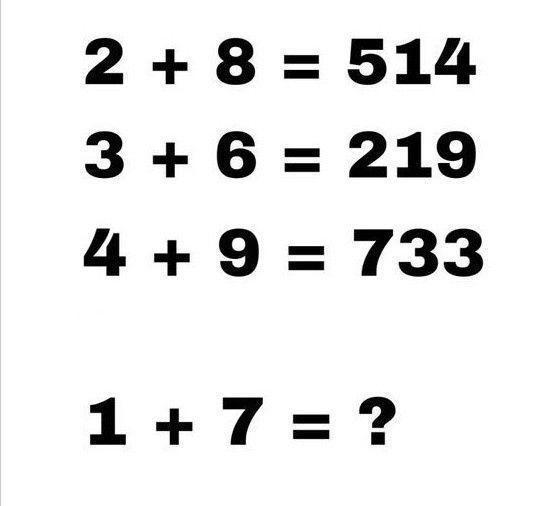 超有趣的数字等式来啦！看看这些奇妙运算：2+8=514、3+6=