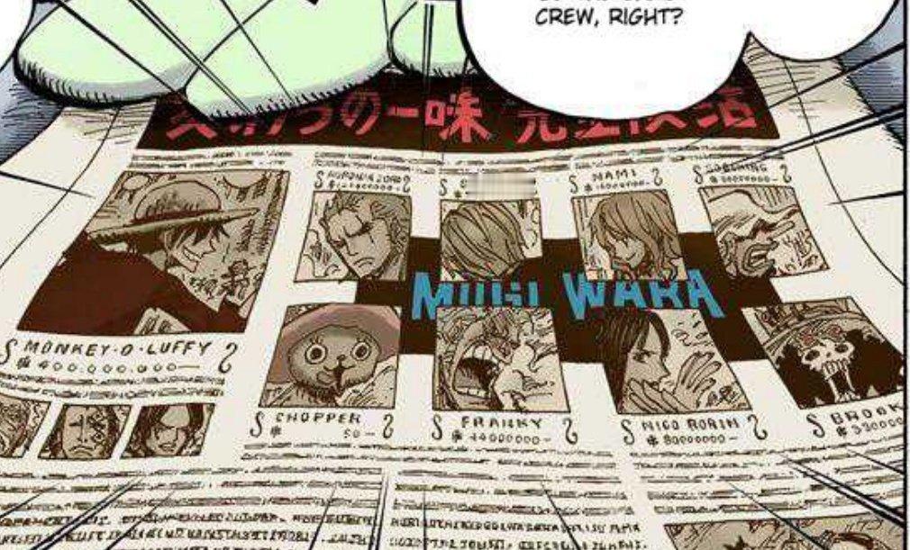 海贼王海贼王草帽一伙上报纸，但是只有后脑勺的山治