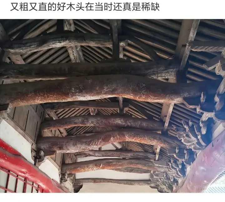 又粗又直的好木头，在当时还真是稀缺