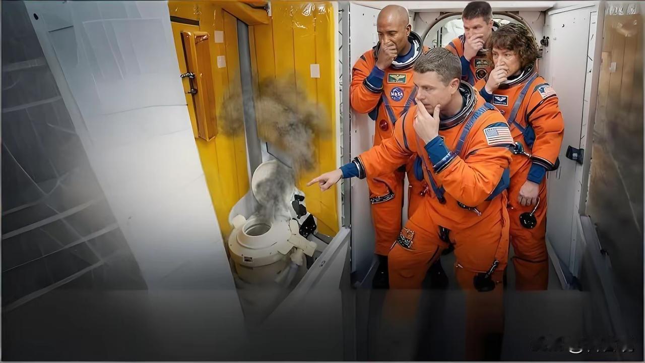 王铎：这次美国太空飞船的厕所，曾出问题。请大家看看——