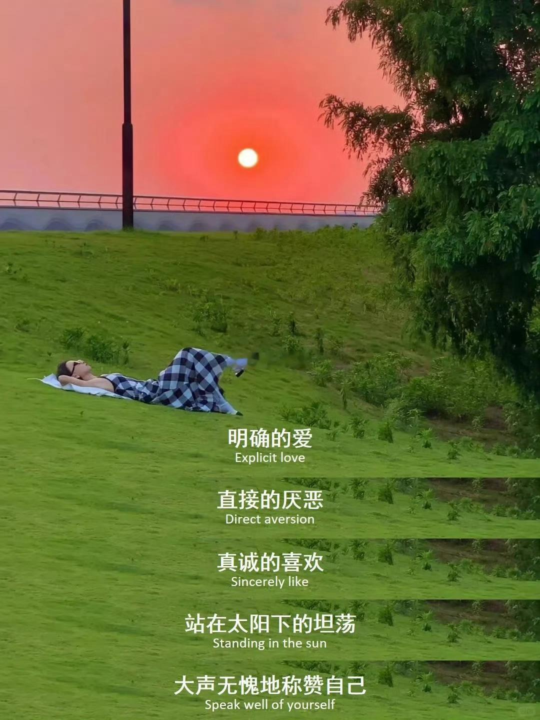 明确的爱，直接的厌恶，真诚的喜欢，站在太阳下的坦荡，大声无愧地称赞自己。
