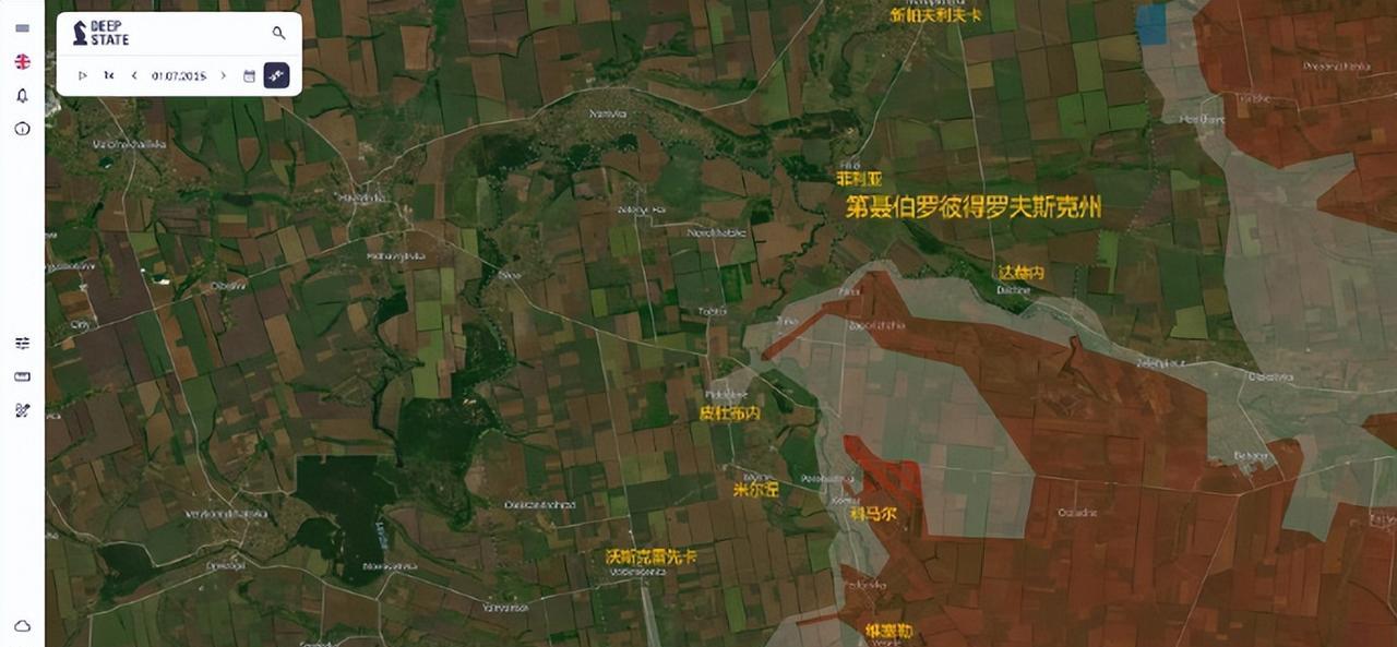 乌克兰官方信源DEEPSTATEMAP7月1日更新一、科马尔方向：