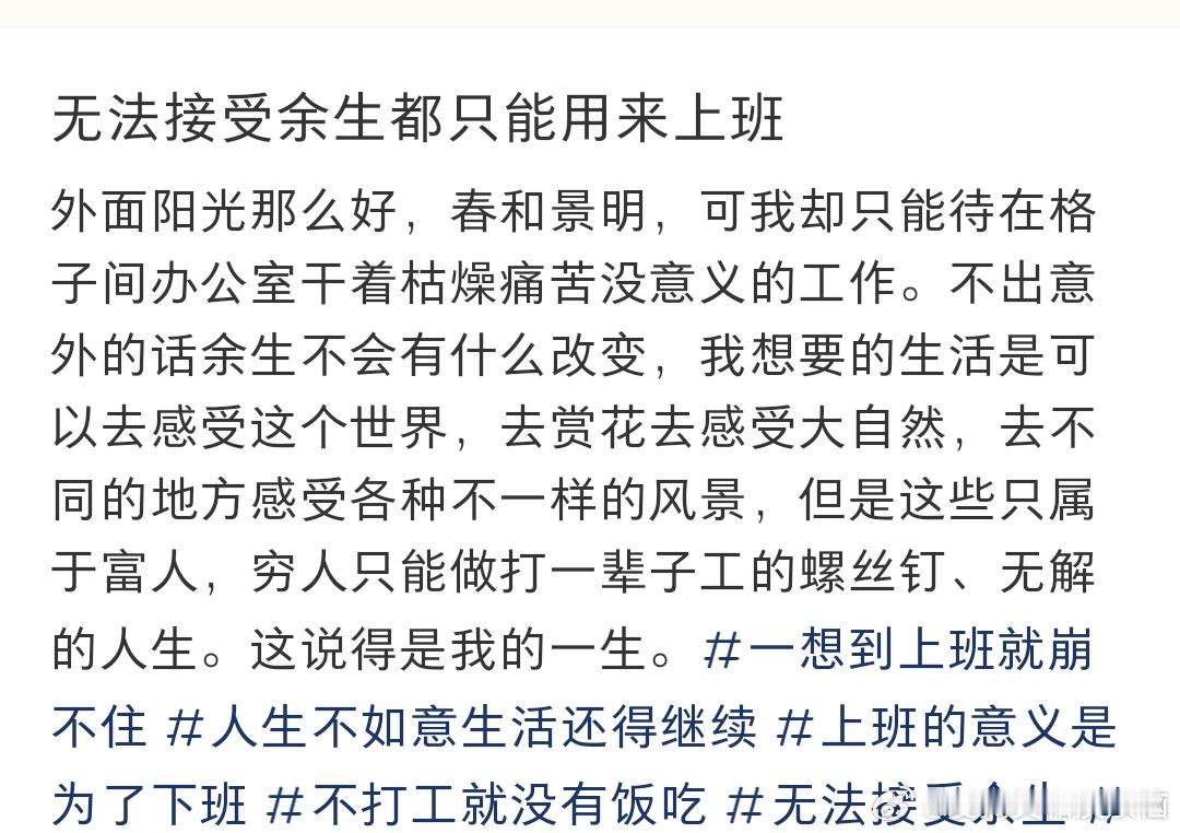 上班才是我一生的潮湿。​​​