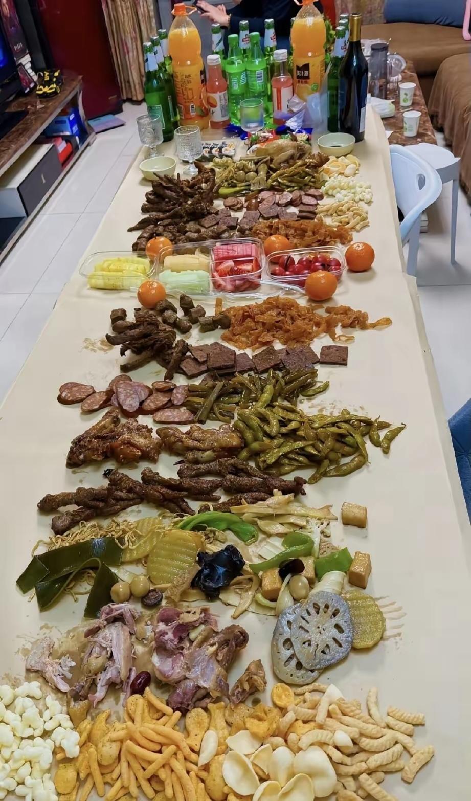 真搞不懂现在年轻人的聚餐审美！外甥女和朋友聚会，整了满满一桌子所谓的“漂亮饭”