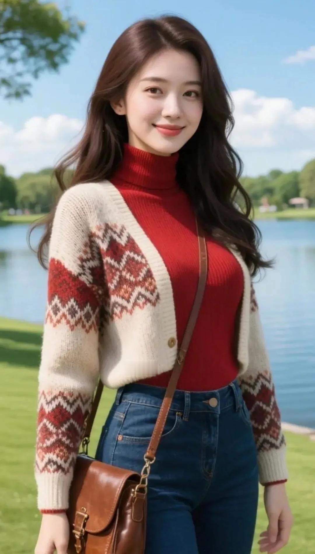 红袖添香夜，湖畔笑语长。