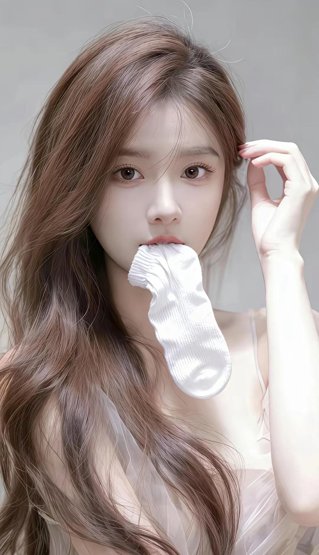 袜子臭不臭，喜欢吃袜子🧦的小姑娘[呲牙笑]