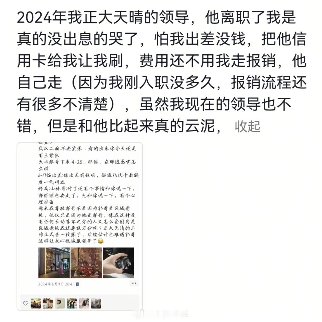 兜底的领导离职不亚于失恋